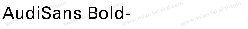 AudiSans Bold字体转换